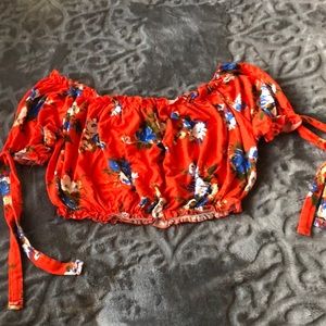 Floral crop top